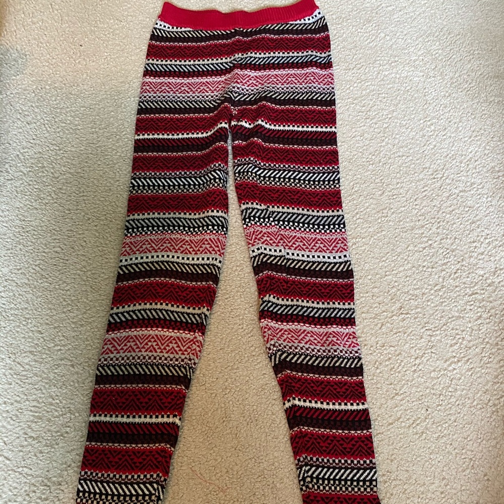 Thermal knitted leggings